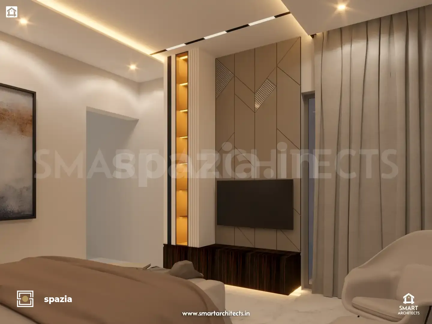 Mulchandani Residence Interior Architecture — Perspective View 9