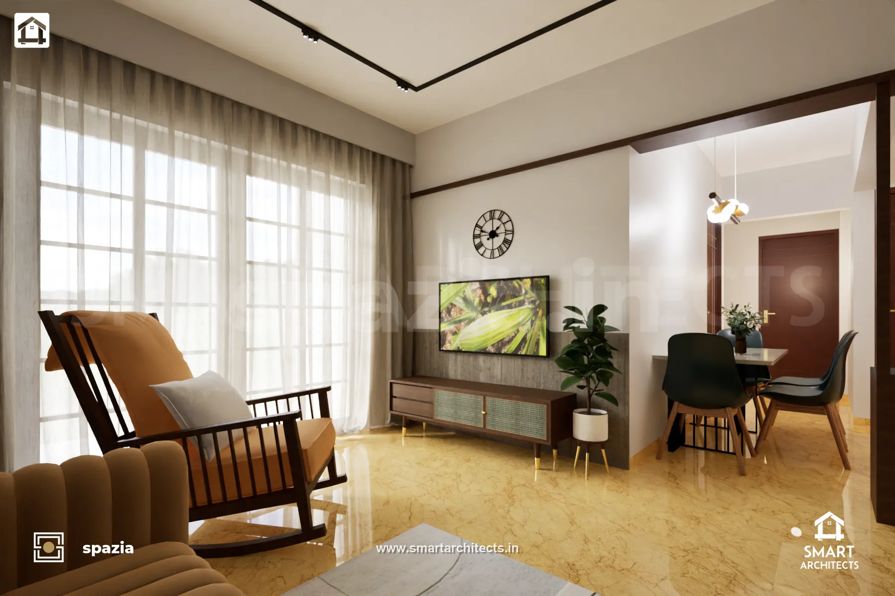 Aniket Joshi Contemporary Residence — Perspective View 2