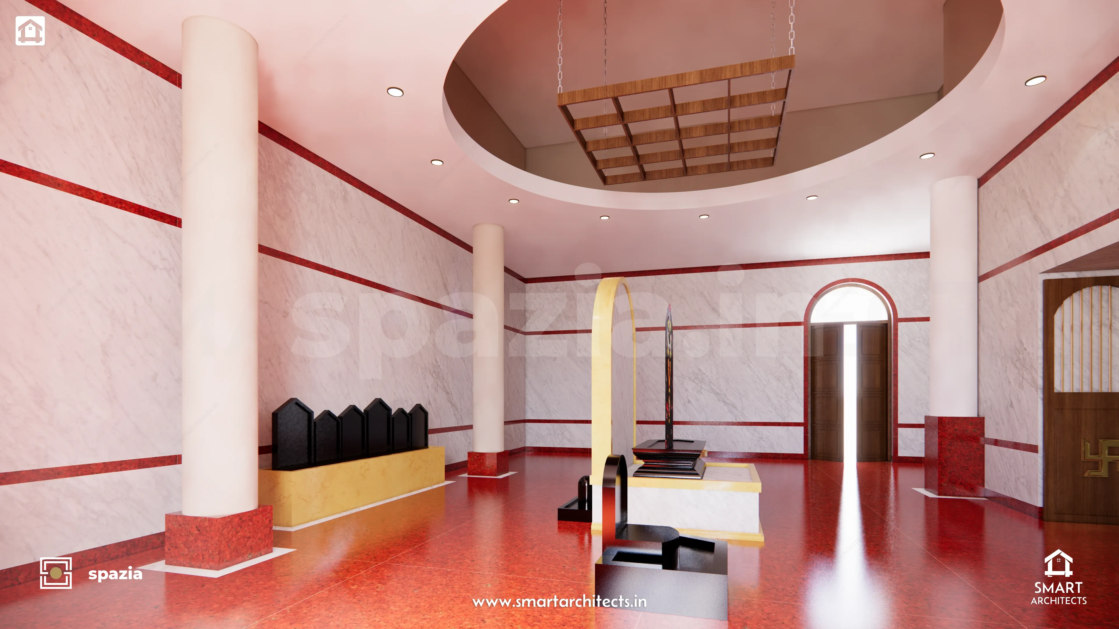 Nandgaon Temple Sanctum — Perspective View 9