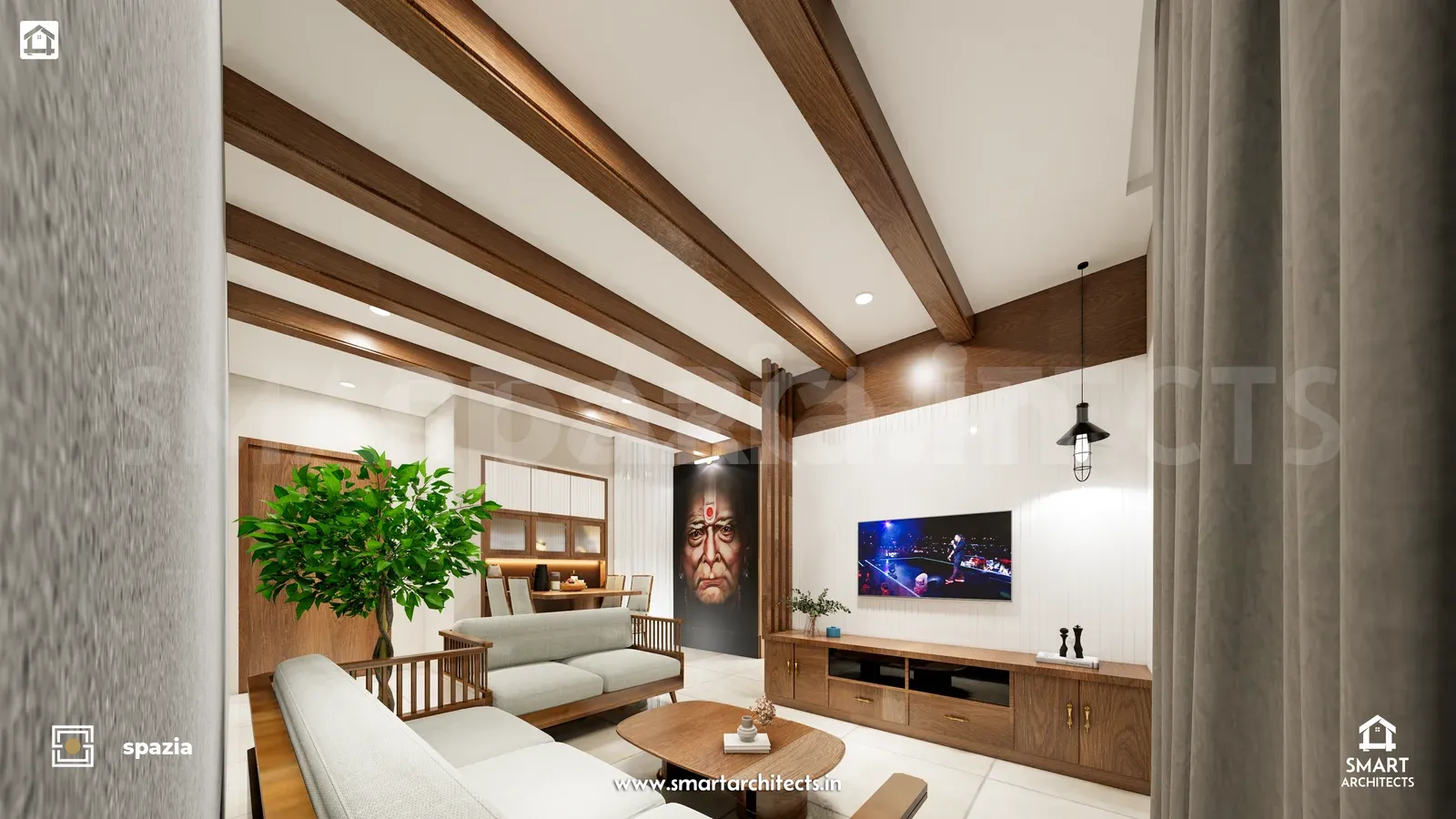 Pendse Residence Interior Architecture — Perspective View 17