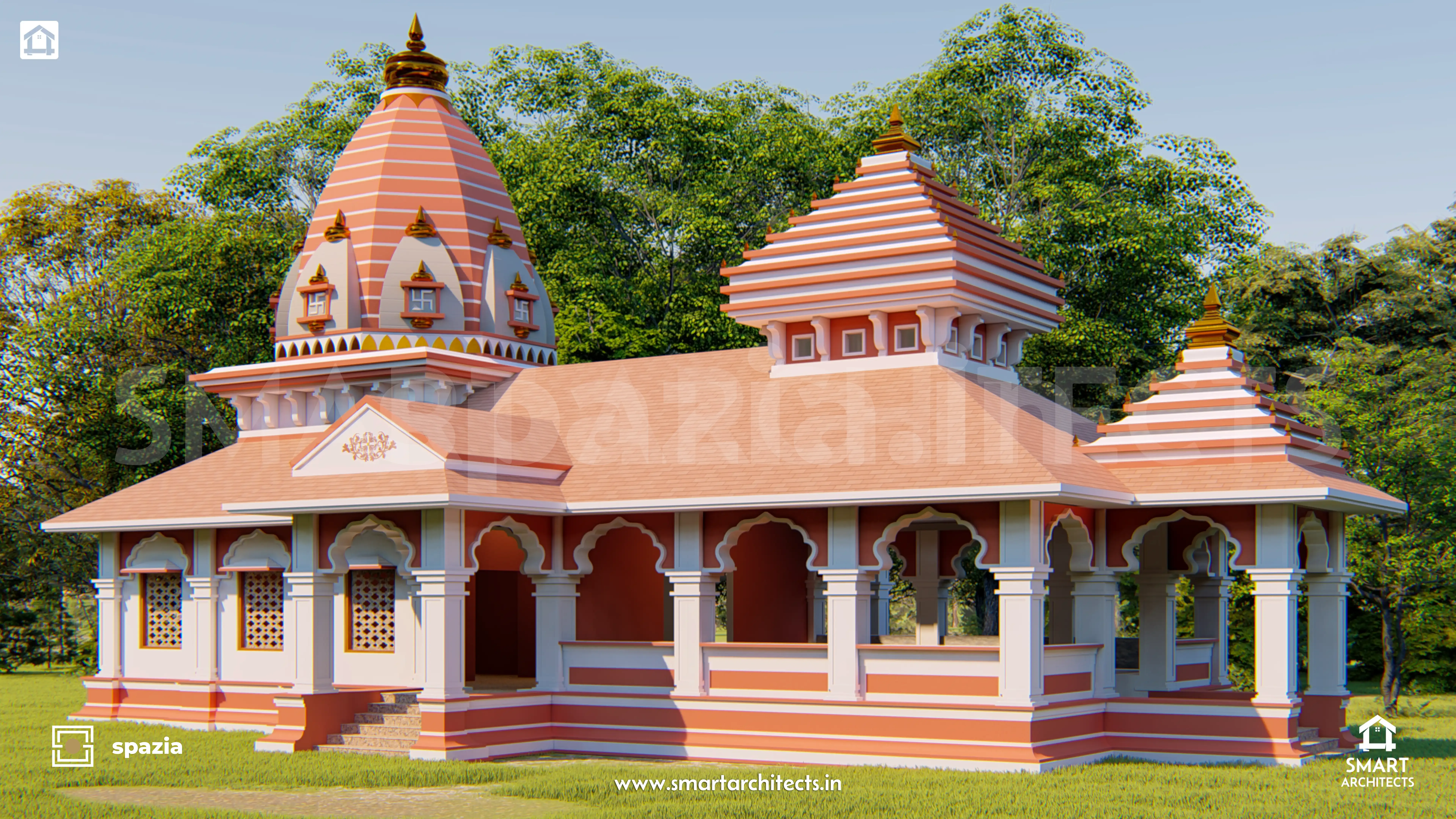 Mauli Temple & Cultural Complex — Perspective View 4