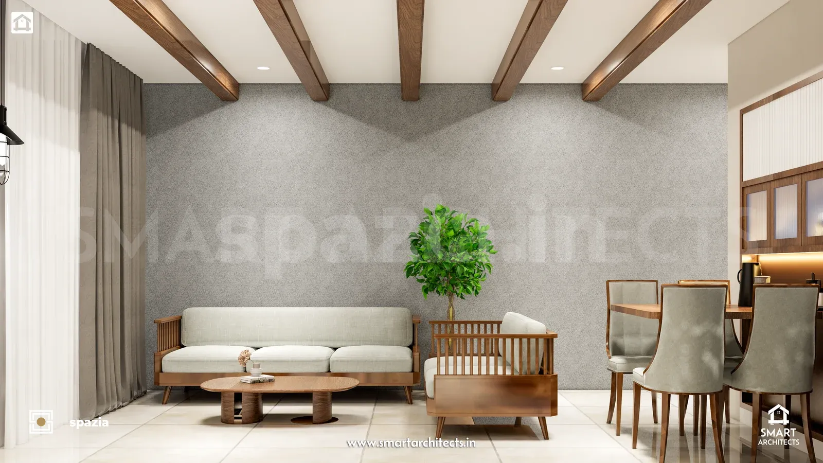 Pendse Residence Interior Architecture — Perspective View 16