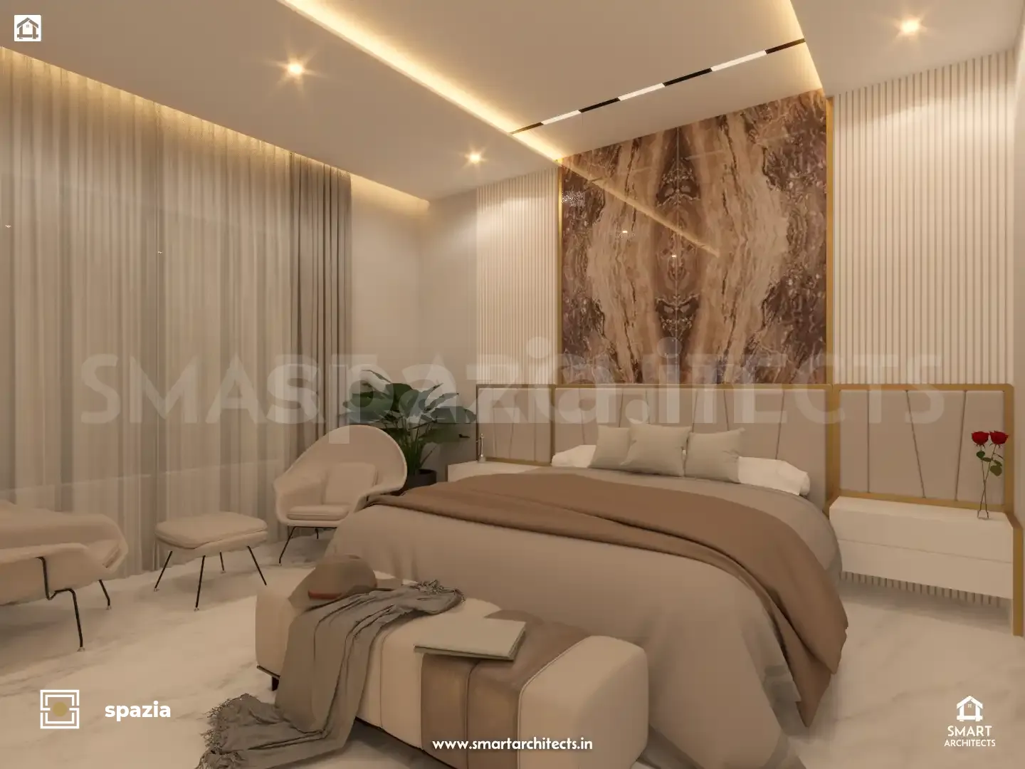 Mulchandani Residence Interior Architecture — Perspective View 10