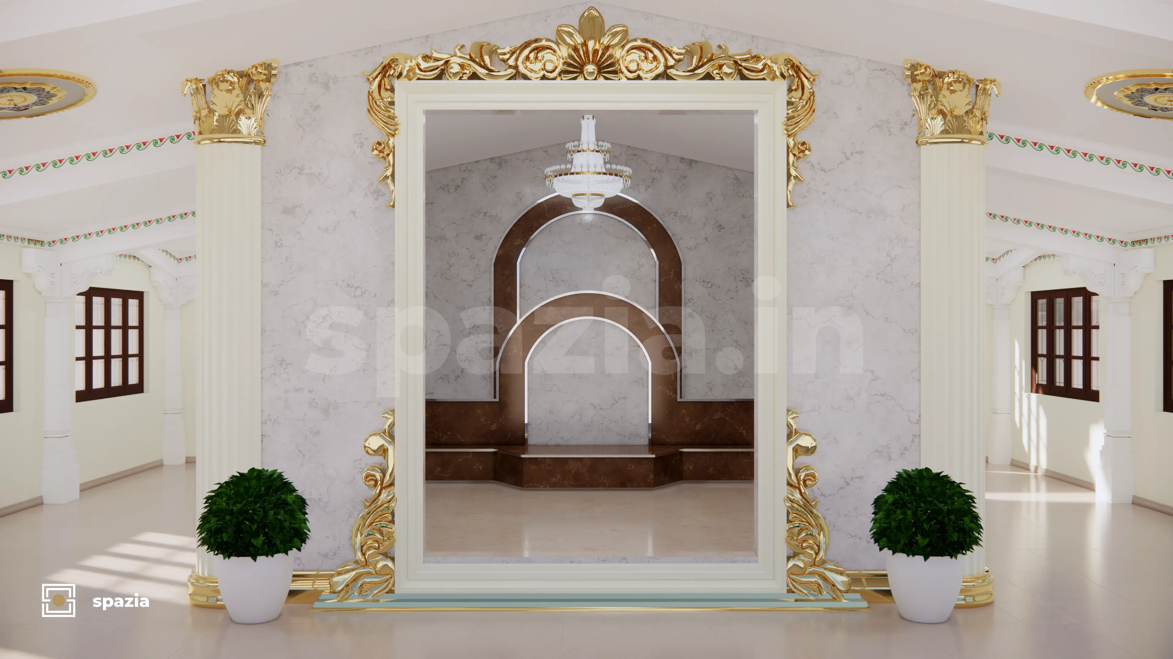 Bordave Temple & Spiritual Campus — Perspective View 7