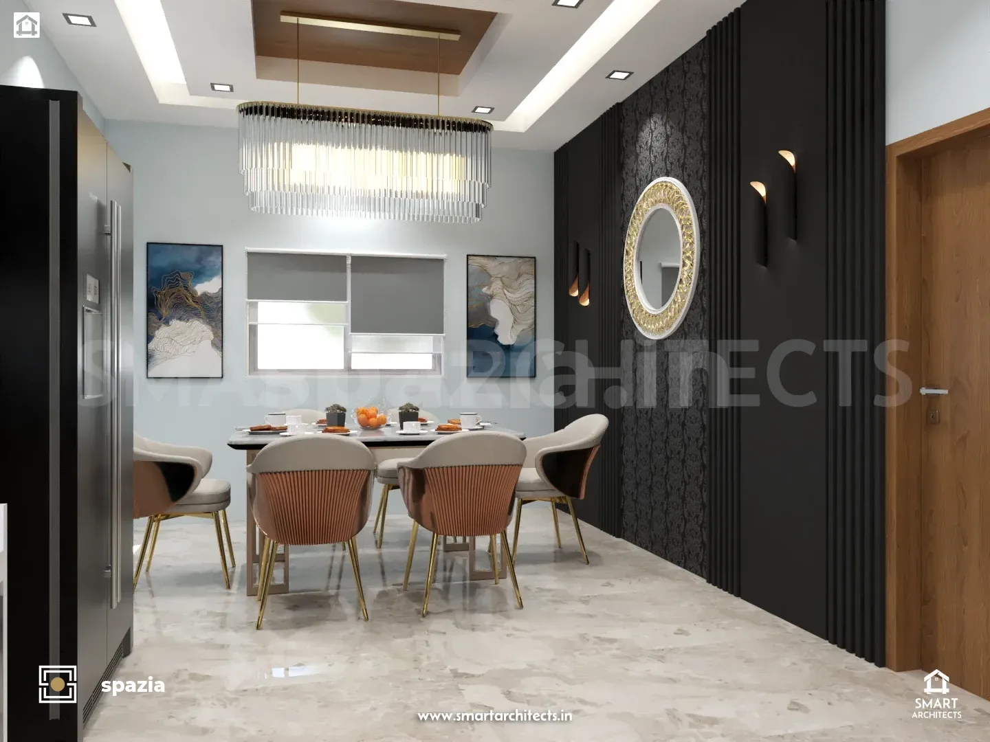 Brid Residence Contemporary Living & Kitchen