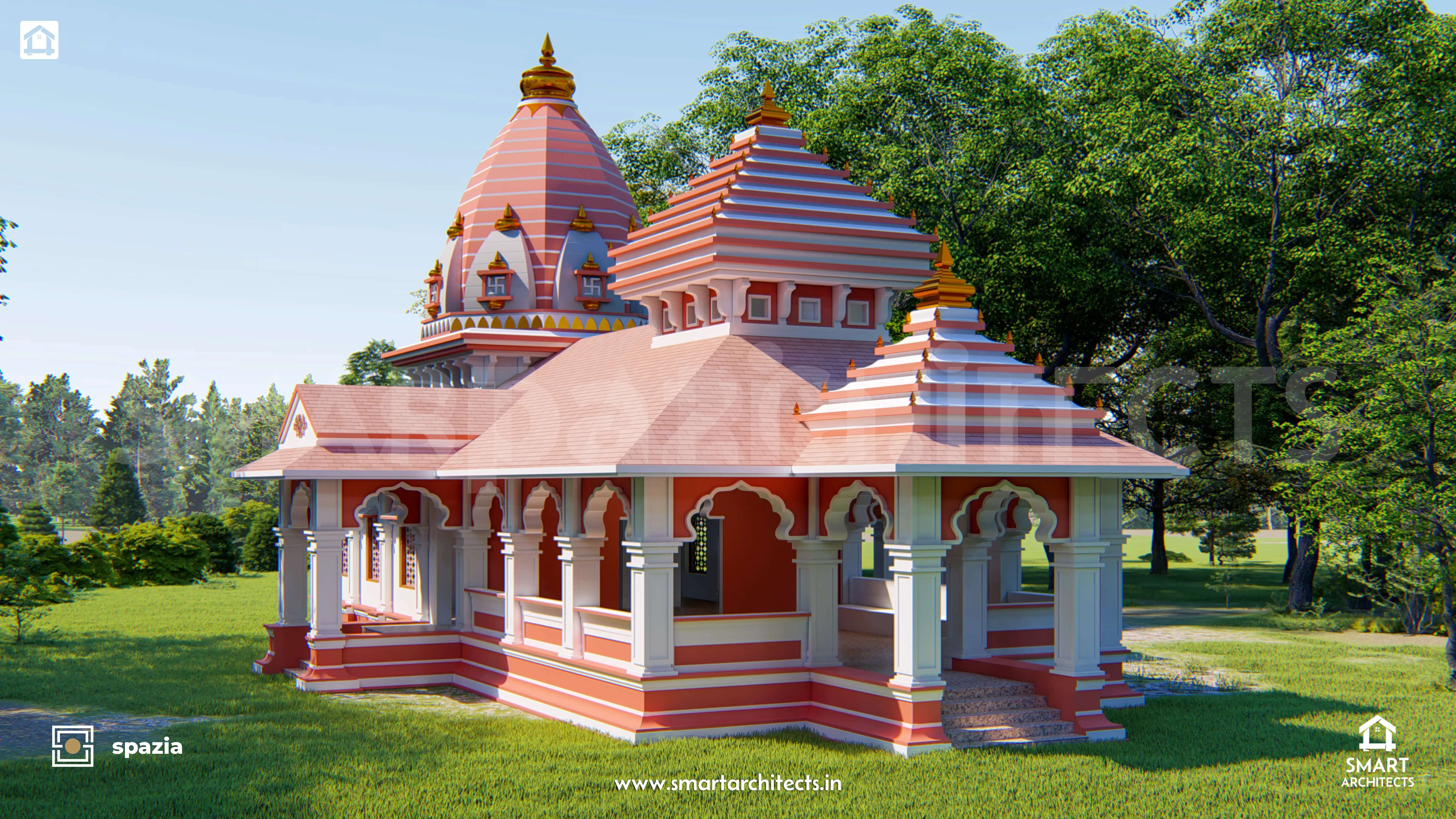 Mauli Temple & Cultural Complex — Perspective View 3