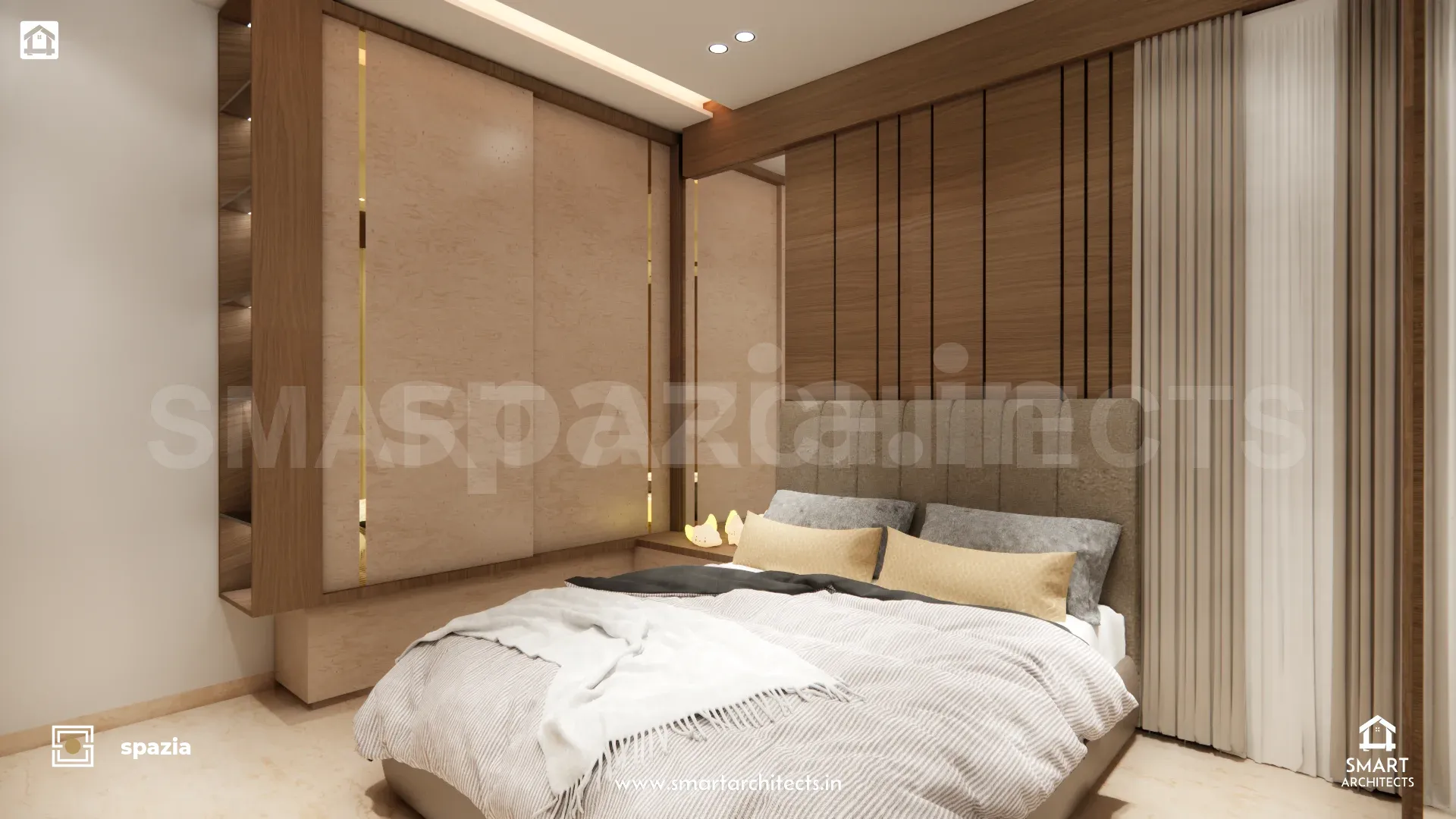 Space Design 2BHK Bespoke Interior — Perspective View 8