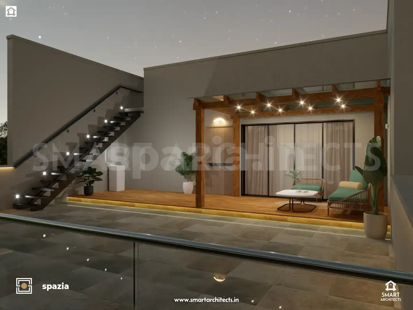 Mulchandani Residence Interior Architecture — Perspective View 40