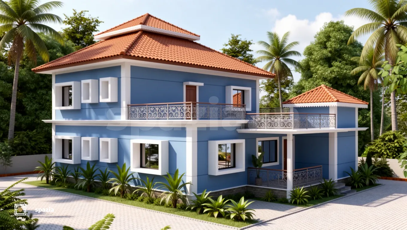 Tropical Modern Bungalow — Perspective View 5