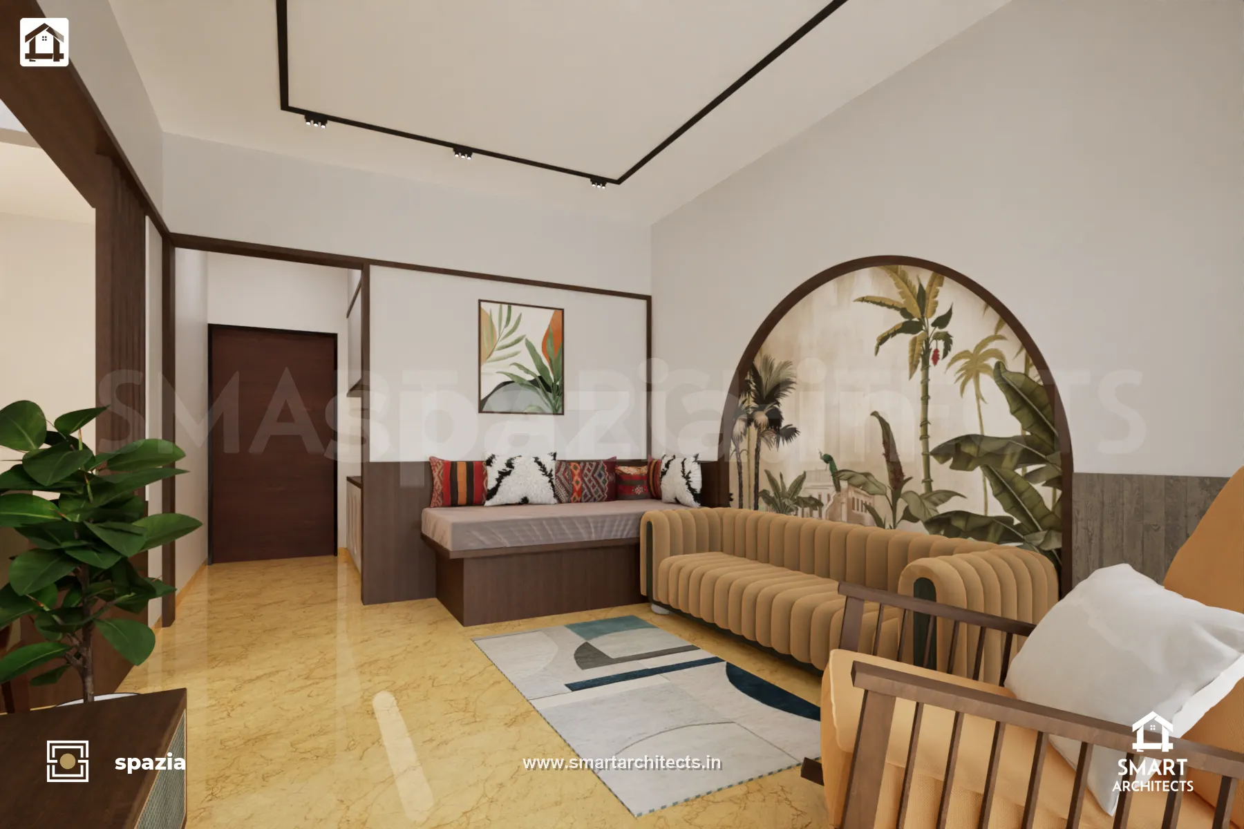 Aniket Joshi Contemporary Residence — Perspective View 3