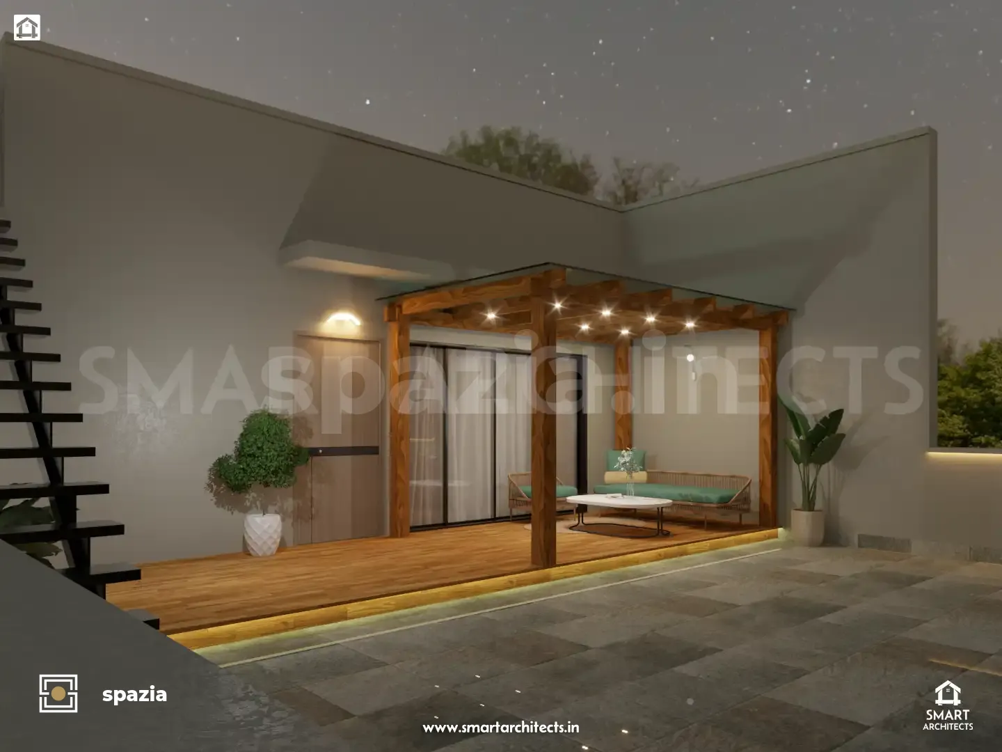 Mulchandani Residence Interior Architecture — Perspective View 39